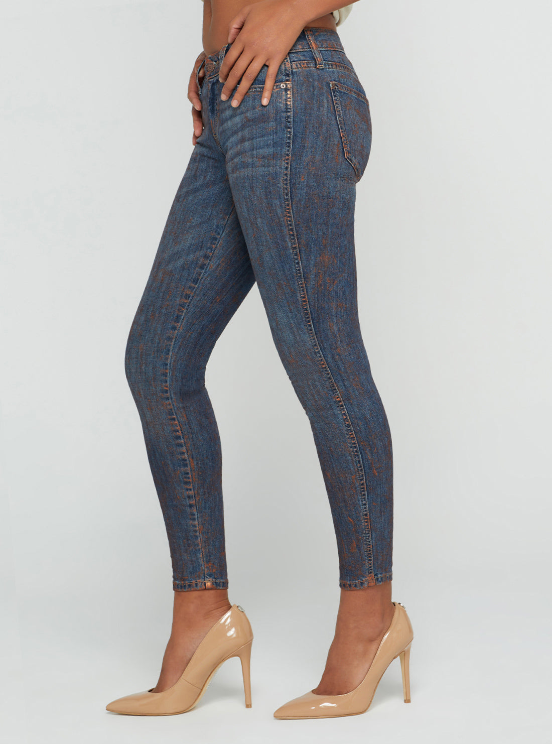 Low-Rise Power Skinny Denim Jeans In Hot Springs Wash