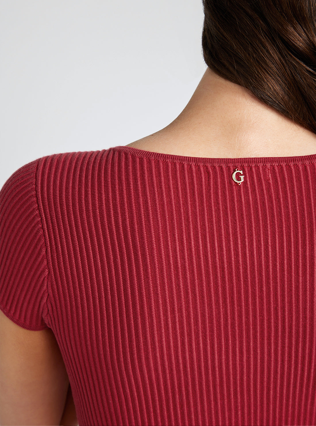 Eco Red Elise Knit Mini Dress