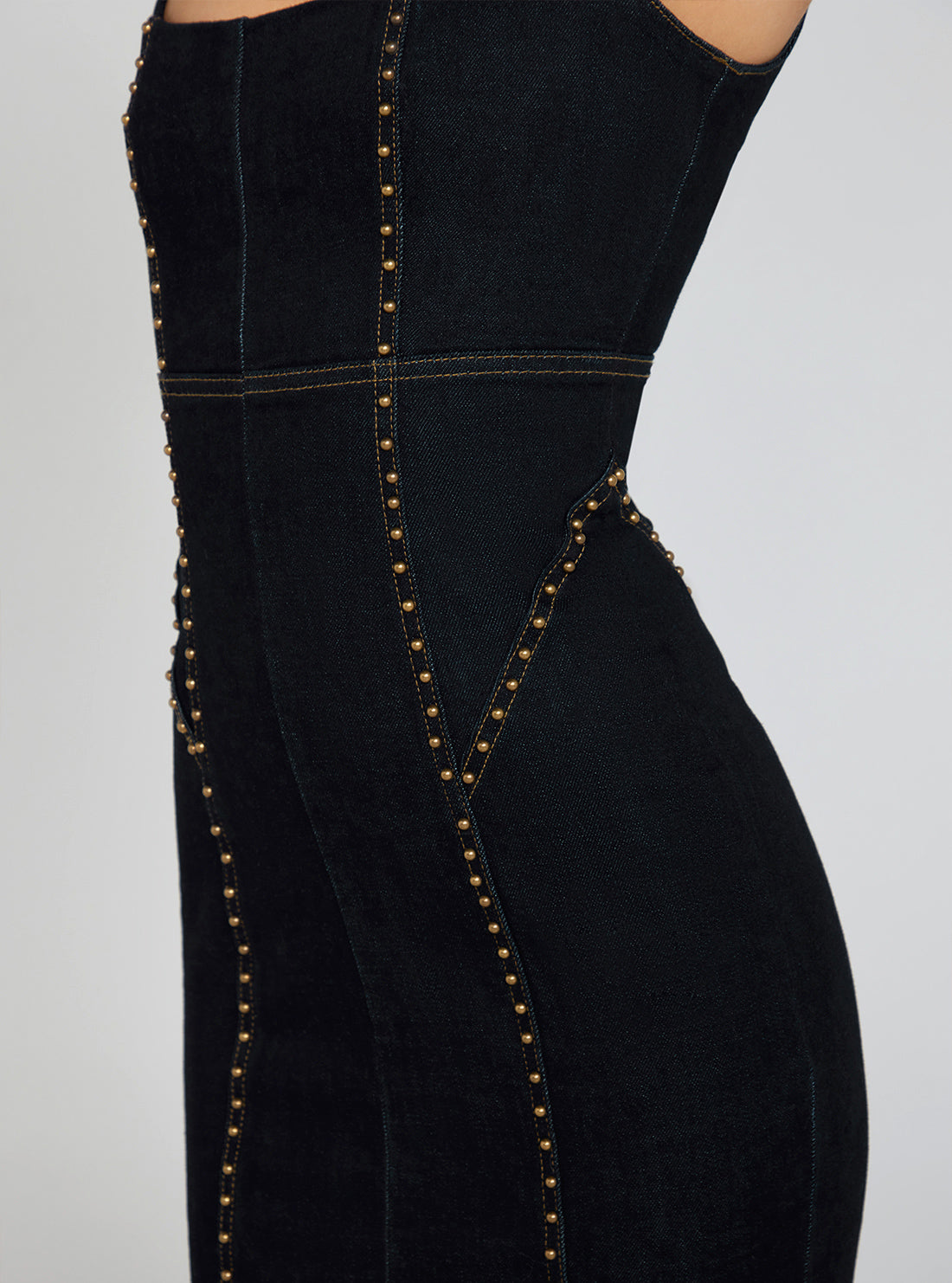 Cassie Studded Denim Mini Dress