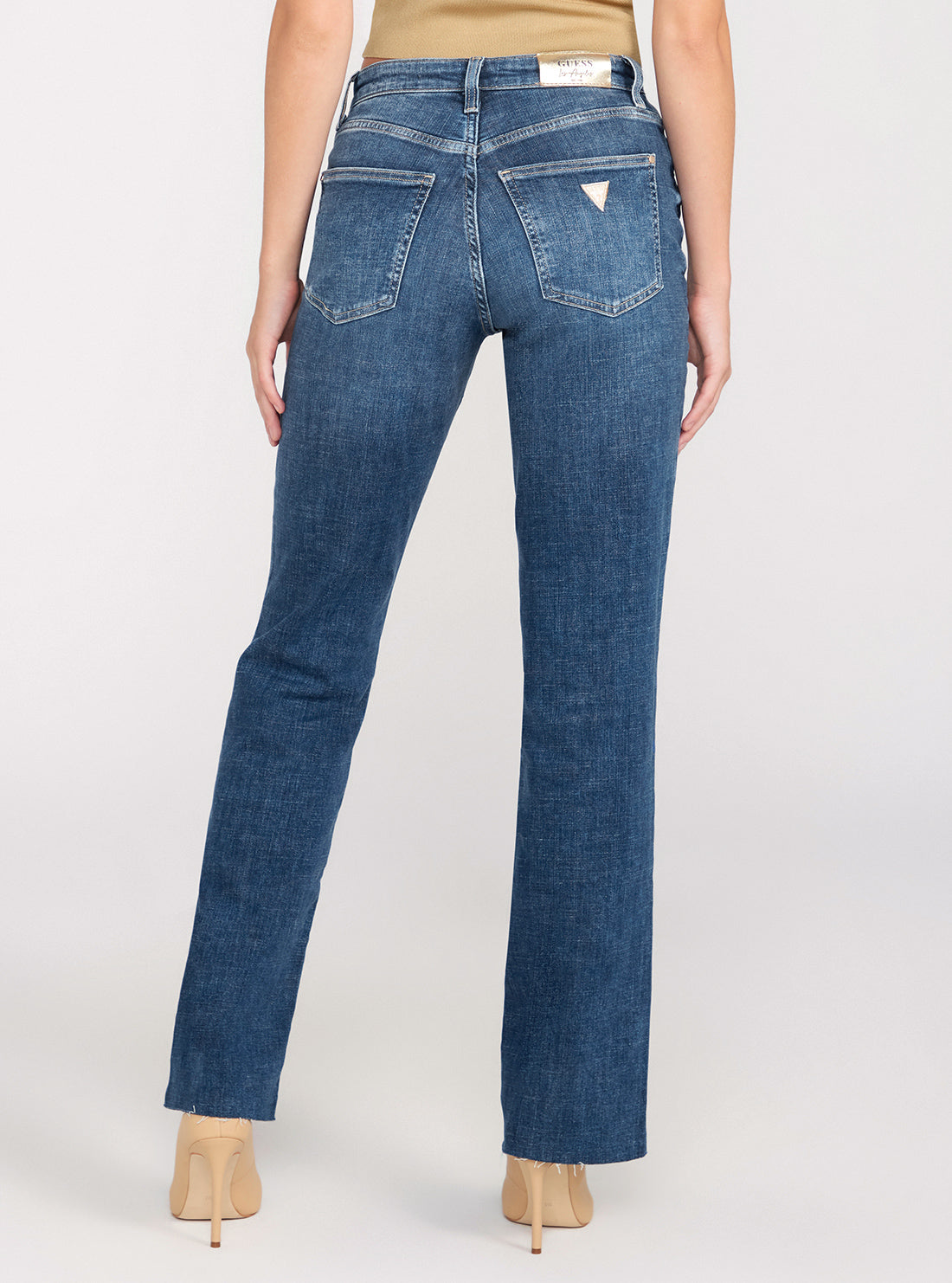 Mid-Rise Straight Leg 80s Denim Jeans In Etosha Wash