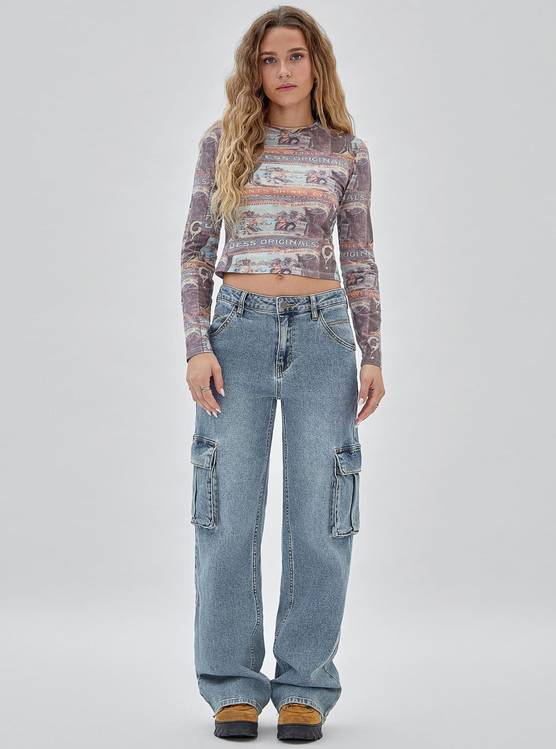 Guess Originals Ranch Vintage Long Sleeve Top