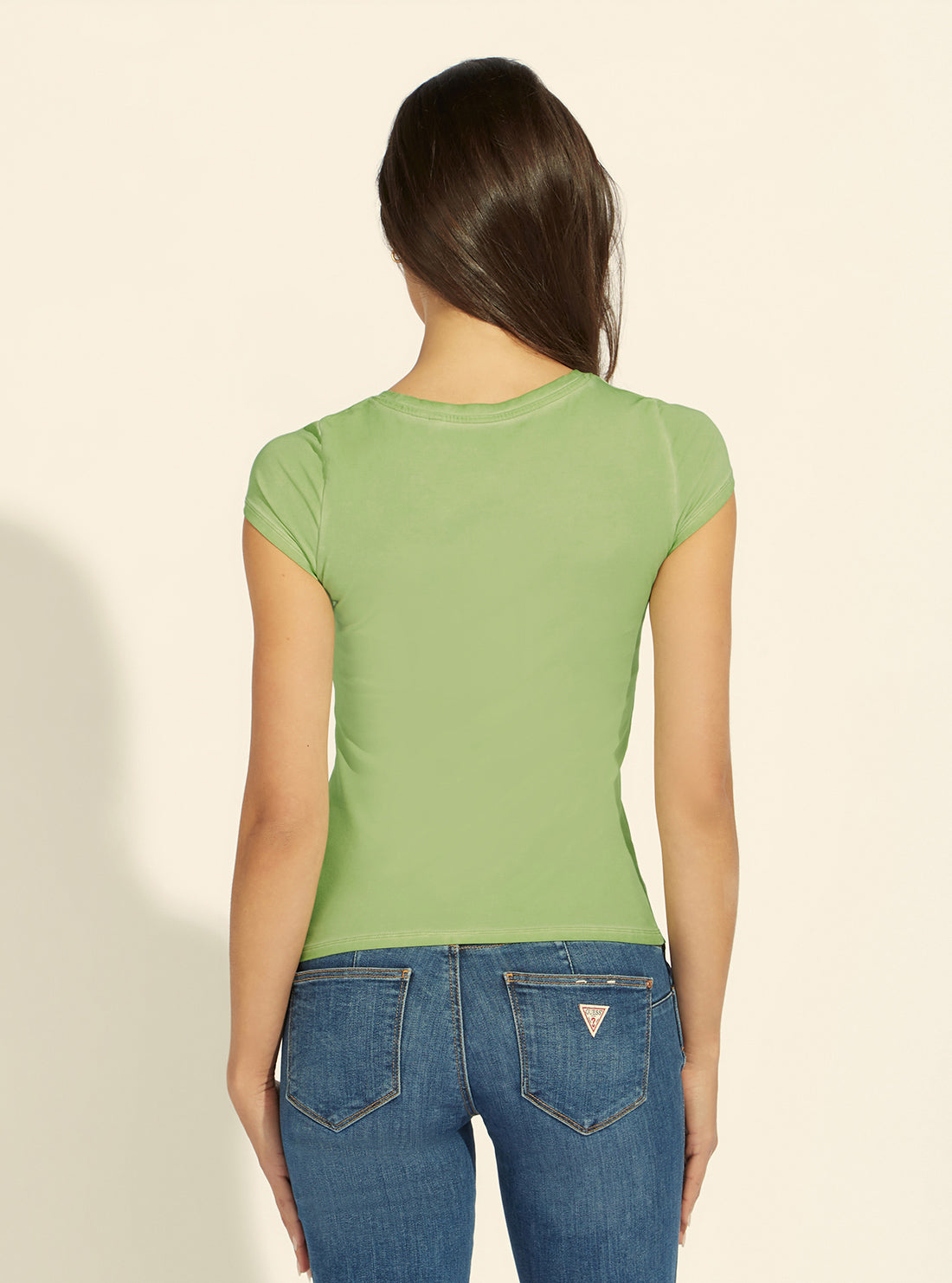 Eco Green Scoop Neck Logo T-Shirt