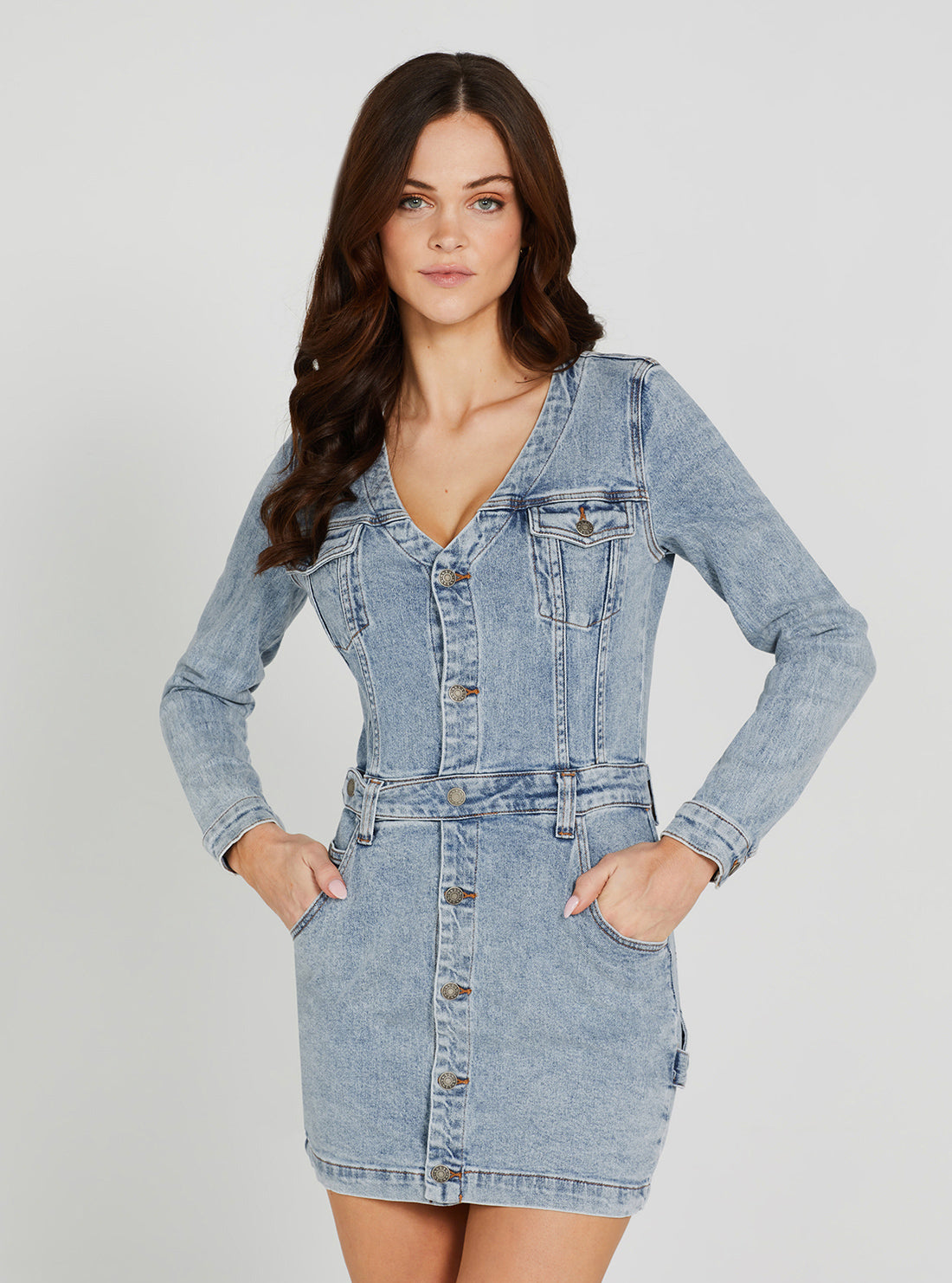Guess Originals Denim Blue Danielle Mini Dress