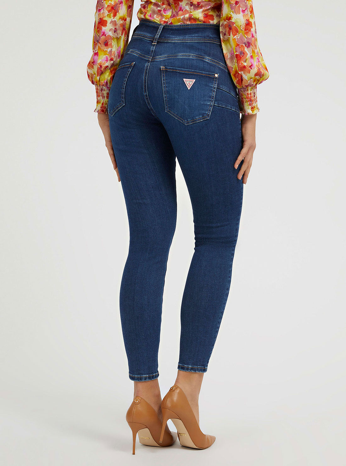 Eco High-Rise Shape Up Denim Jeans In Grounds Wash