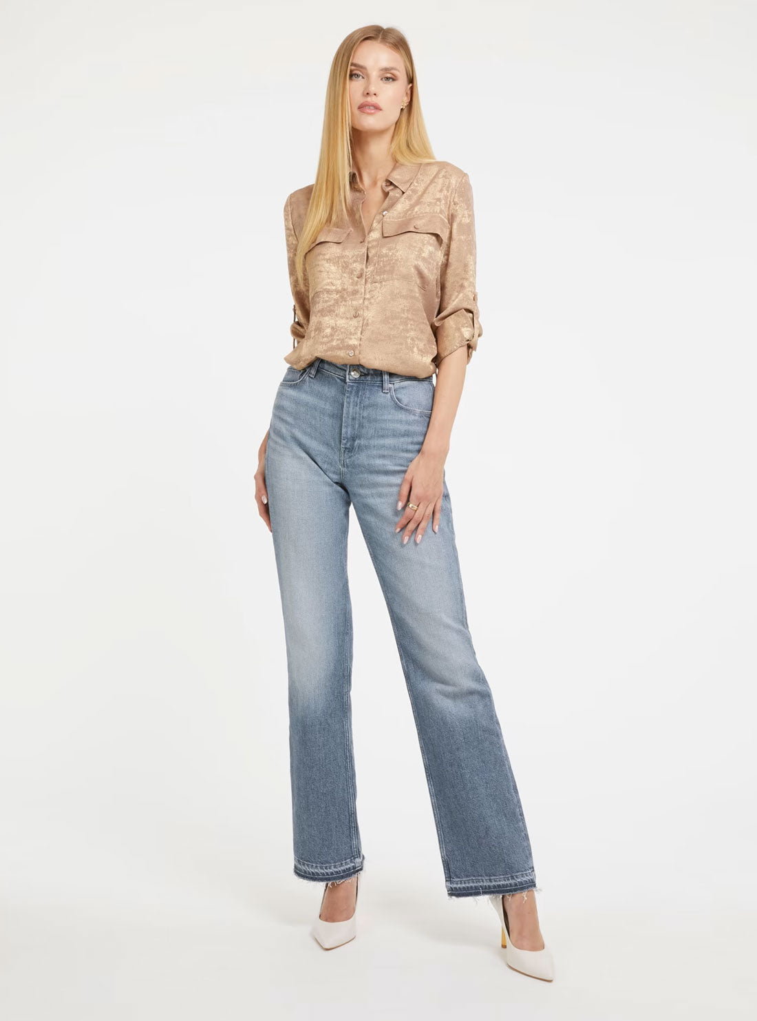 Gold Metallic Annamaria Top