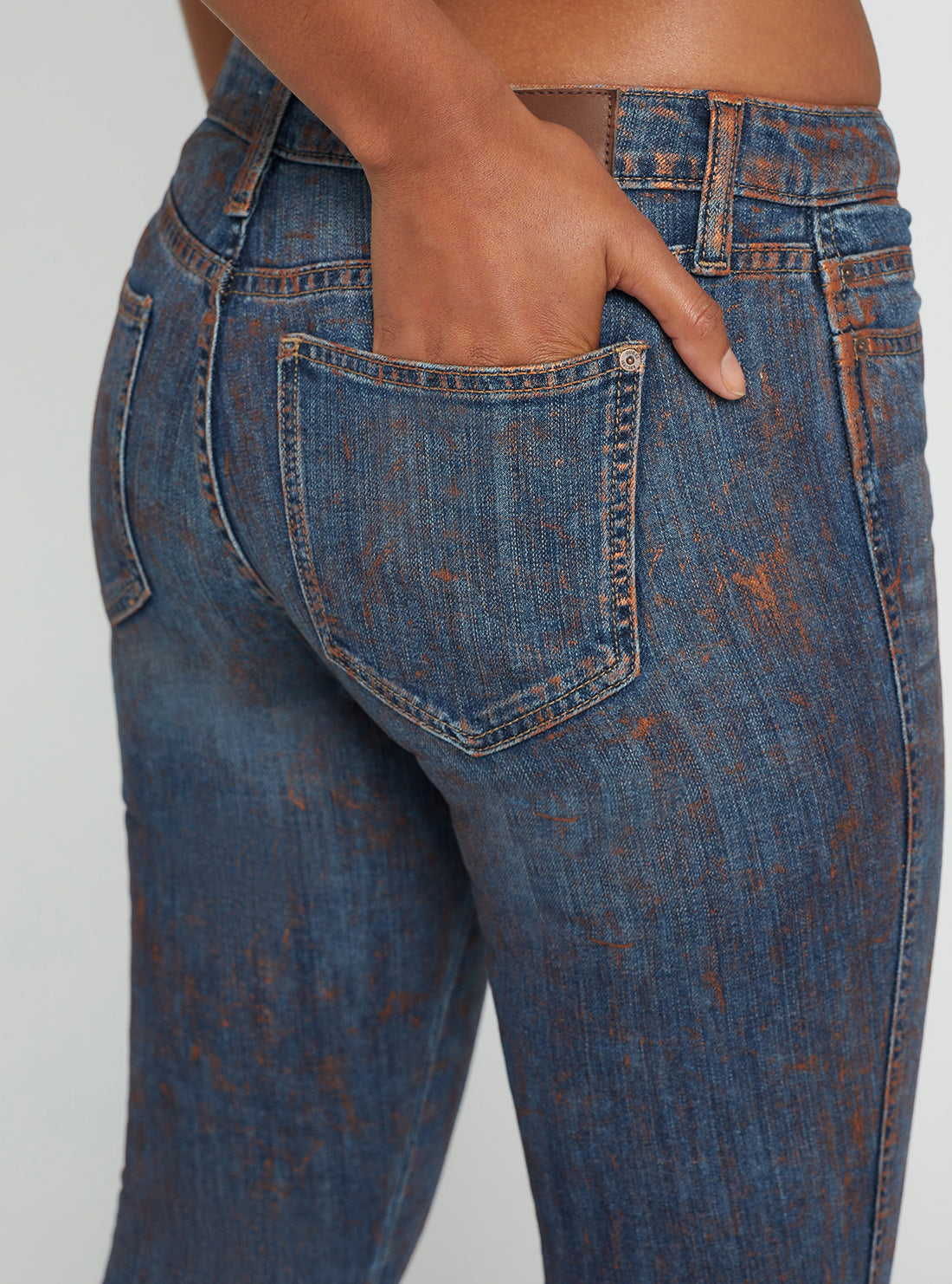 Low-Rise Power Skinny Denim Jeans In Hot Springs Wash