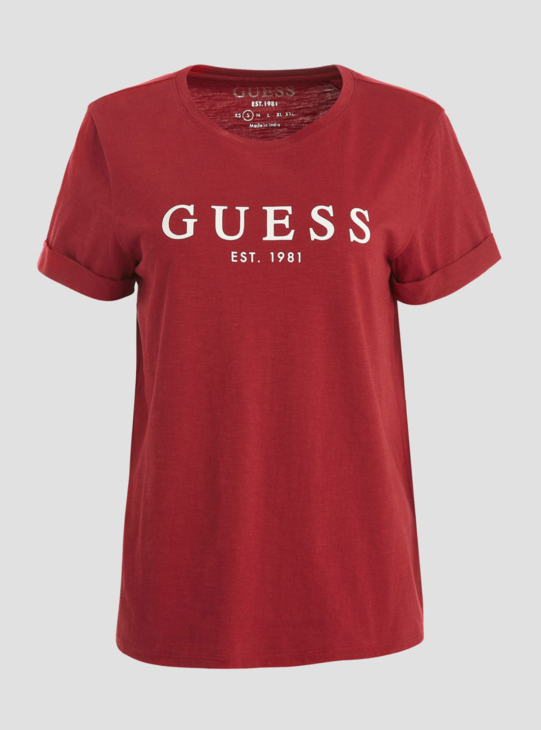 Eco Red 1981 Roll Cuff Logo T-Shirt