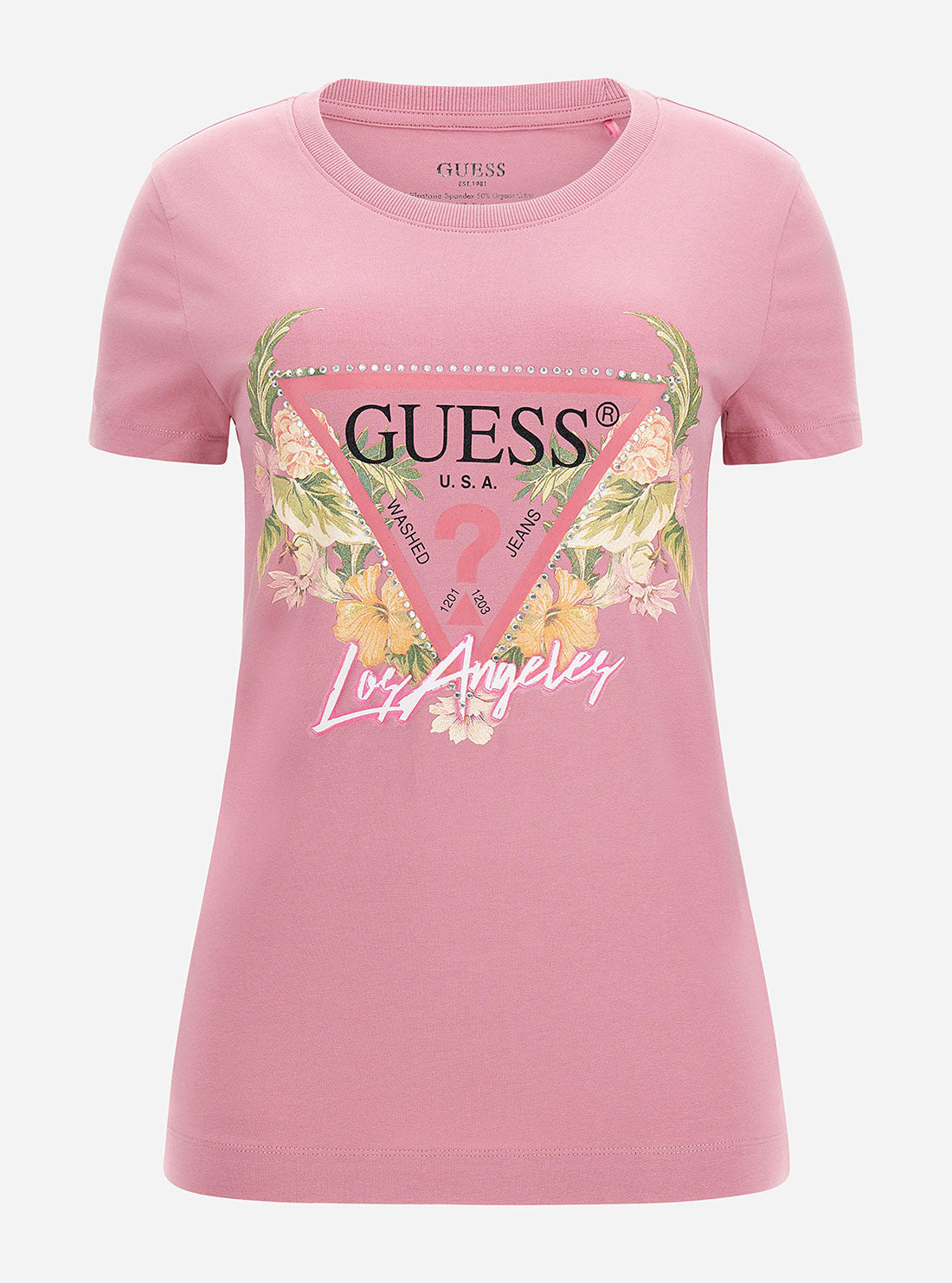 Eco Blush Flowers Logo T-Shirt