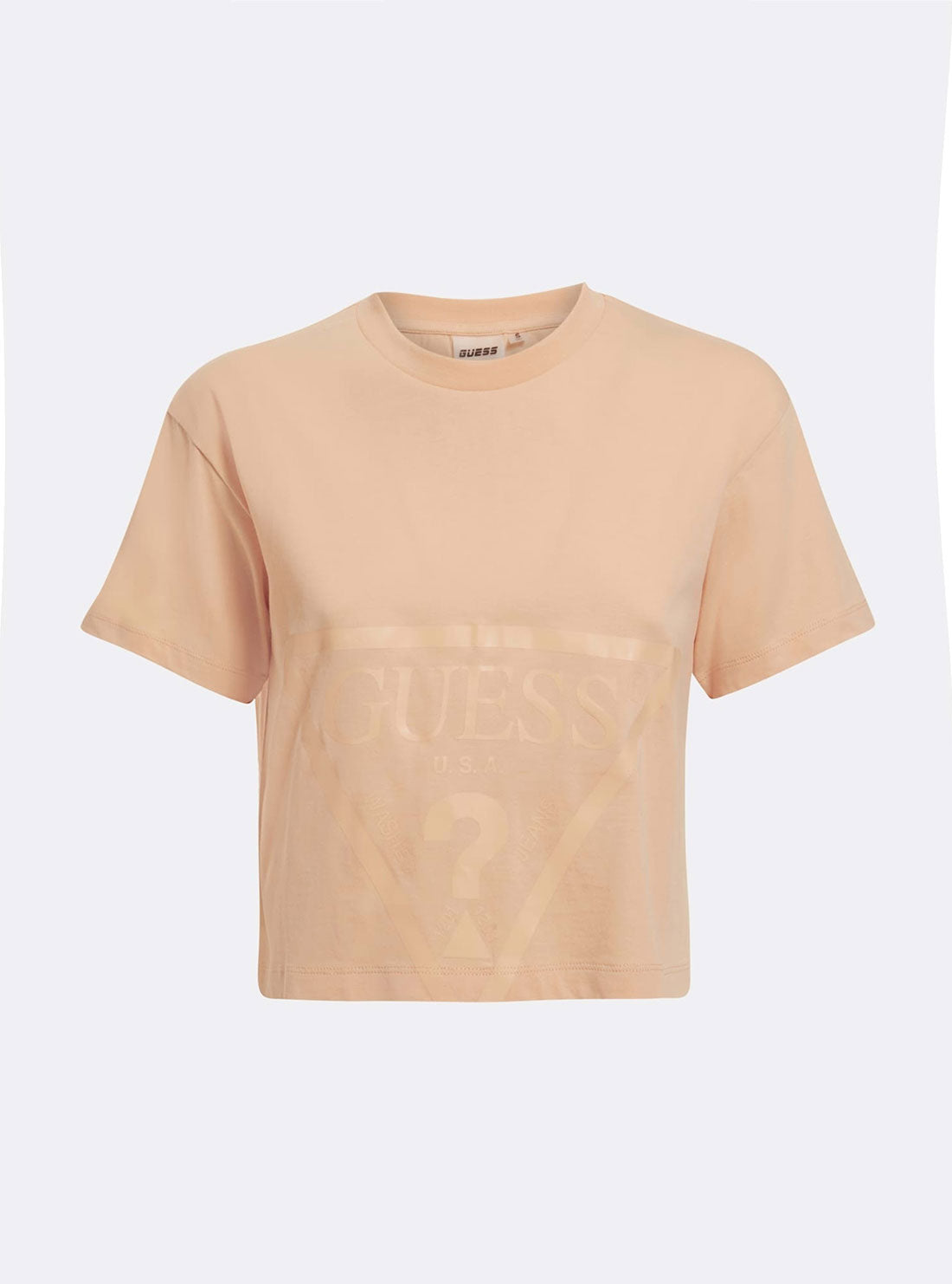 Eco Peach Adele Logo Crop T-Shirt